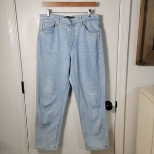 Veronica Beard Blake Classic Straight High-Rise Jeans Light Wash Size 30